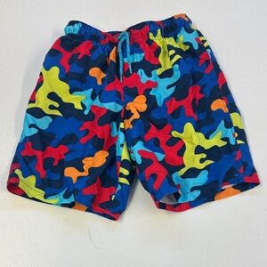 Wonder Nation Multicolor Swim Trunks